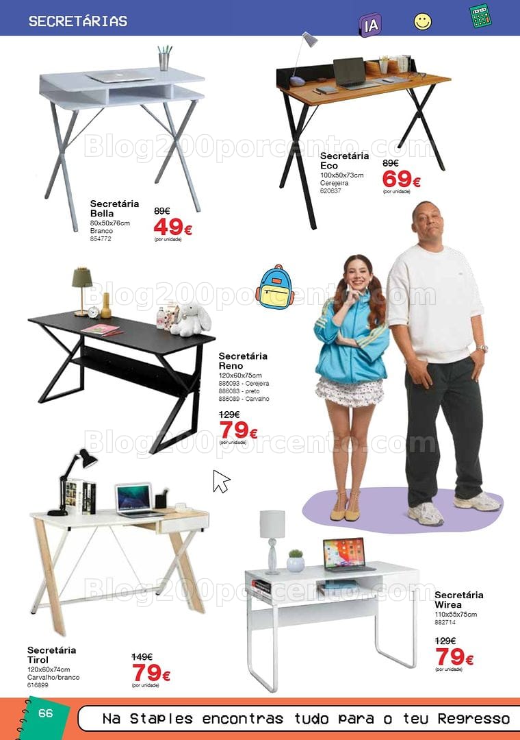 Antevisão Folheto STAPLES Regresso às Aulas Promoções de 17 agosto a 30 setembro